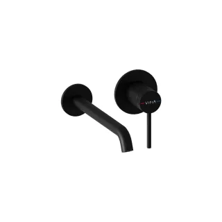 VitrA Minimax Round Einhebel-Waschtischmischer Fertigmontageset Schwarz Matt,A4354936EXP A4354936EXP