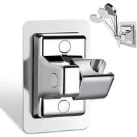 TUWENA Handbrause Duschhalterung Ohne Bohren, Universal Duschkopfhalter 360° drehbar, Verstellbarer Handbrause Halterung, Stark Haftender Duschhalterung