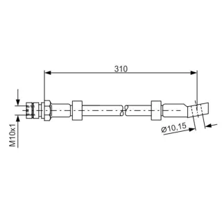 Bosch Bremsschlauch vorne Opel Saab 1987476464
