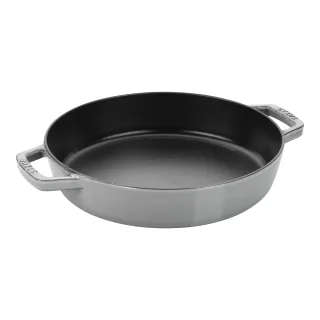 Staub Pans Bratpfanne mit 2 Griffen 20 cm, rund, Graphit-Grau, Gusseisen