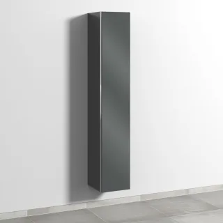Sanipa 3way Hochschrank mit 1 Tür, Anthrazit-Glanz BS10779