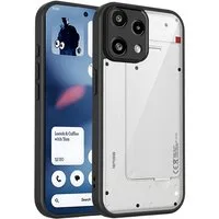 Wigento Handyhülle für Nothing Phone 3a Lite Matte Kunststoff Soft Touch Schwarz, Matte Oberfläche, Soft Touch Gefühl