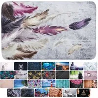 Sanilo Badematte mit Motiv, viele schöne Badteppiche zur Auswahl, rutschhemmend beschichtet, waschbar, schnelltrocknend, Polyester, rechteckig, sehr weich, hochwertig & modern, 50 x 80 cm oder 70 x 110 cm