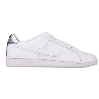 Nike - Court Royale - Weiße Sneaker Mit Silbernem Absatz