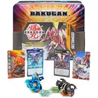 Bakugan Baku-Tin, Geschicklichkeitsspiel hochwertige Aufbewahrungsbox mit exklusivem Darkus Sectanoid Bakugan und weiterem Überraschungs-Bakugan