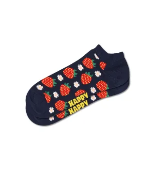 happy socks - Strawberry Low Sock Blau - Gr. - 43.5