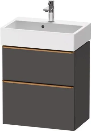 Duravit D-Neo Waschtischunterbau wandhängend Graphit Matt 584x372x625 mm - DE4329004490000 DE4329004490000