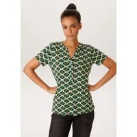 Aniston CASUAL Schlupfbluse mit farbharmonischem Retro-Muster