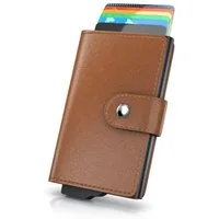 Aplic Kartenetui RFID Kartenetui aus Kunstleder (1-tlg), NFC / RFID Blocker Karten Portemonnaie, Abschirmung für max. 6 Karten