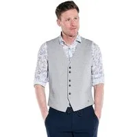 Engbers Anzugweste Herren Sakko-Weste slim fit, Silbergrau