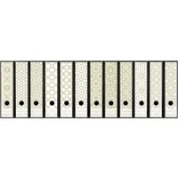 codiarts.® Aktenordner Akten Ordnerrücken Sticker für 12 breite Ordner - Motiv: Orient, zum Beschriften