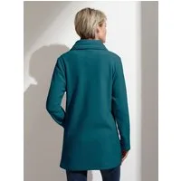 Sieh an! Fleecejacke Long-Fleecejacke Langarm