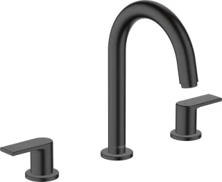 Hansgrohe 3-Loch Waschtischarmatur Vernis Shape mattschwarz, 71563670 71563670