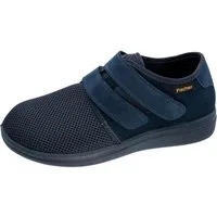 Fischer-Markenschuh Bad Wiessee Klettschuh aus Mesh/Velour, mit Frotteefutter, Einlegesohle herausnehmbar