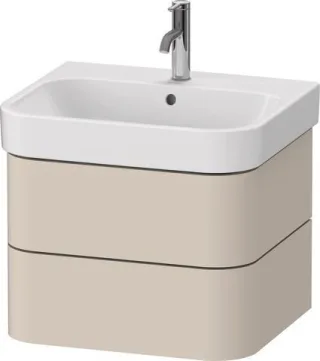 Duravit Happy D.2 Plus Waschtischunterbau wandhängend Taupe Supermatt 575x490x415 mm - HP43850838300 HP4385083830000