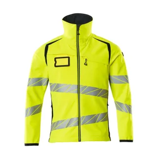 MASCOT Herren Softshell Jacke ACCELERATE SAFE Hi-vis Gelb / Schwarzblau 4XL - 19002-143-17010-4XL