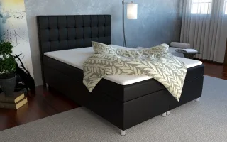 Boxspringbett Schlafzimmerbett KIANO 180x200cm inkl.Bettkasten