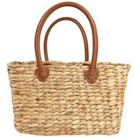Kobolo Shopper Korbtasche aus Wasserhyazinthe Gr2