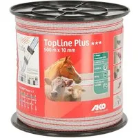 Kerbl Weidenzaun Kerbl TopLine Plus Weidezaunband, weiß/rot, Länge 500 m, 4491505