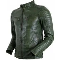MDM Bikerjacke Herren Lamm Nappa Lederjacke Leichte Sommer Biker Lederjacke