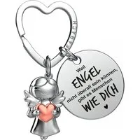 FABACH Schlüsselanhänger Schutzengel Star in Charms Größe mit Gravur "Beste Freundin"