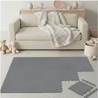 LittleTom Puzzlematte für Kinder - 18 Teile Spielmatte 30x30 cm - TÜV Geprüfte Krabbelmatte, (18-tlg), Spielunterlage für Drinnen und Draußen - Kinderzimmer Puzzleteppich