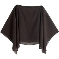 Next Blusenshirt Trägertop mit transparenter Lage und Cape-Ärmeln (2-tlg)