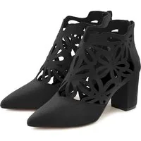 LASCANA Ankle Boot, Stiefelette, Stiefel, High-Heel-Stiefelette mit eleganter Spitze und Blockabsatz