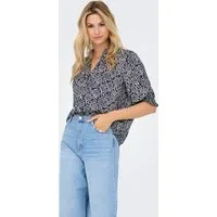 ONLY Kurzarmbluse ONLRAYA 3/4 SHIRT WVN NOOS Viskose, regular fit