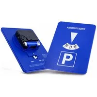 StellarLuma Parkscheibe Elektronische Parkscheibe Automatisch Mitlaufend Batterie Parkuhr (batteriebetriebene Parkscheibe (wird ohne Batterie geliefert), Parkscheibe mit Uhrwerk), Elektronische Parkscheibe mit automatischer Zeit und RUN/STOP Funktion