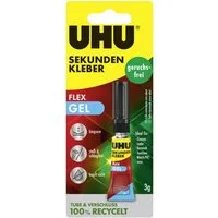 UHU Klebstoff UHU Sekunden Alleskleber geruchsfrei Superflex Gel