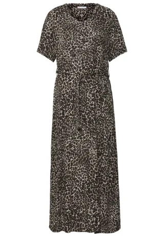 Street One - Maxi-Kleid mit Print schwarz - Gr. - 34