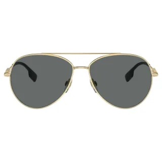 Burberry - Sonnenbrille Mit Dunkelgrauen Gläsern Und Goldenen Gläsern