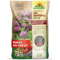 Neudorff Bodenverbesserer UrgesteinsMehl 10 kg, erhöht Bodenfruchtbarkeit bei allen Bodenarten, Diabasgesteinsmehl mit natürlicher Langzeitwirkung