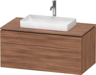Duravit L-Cube Konsolenwaschtischunterbau wandhängend Nussbaum Matt 1020x550x482 mm - LC488107979000 LC4881079790000