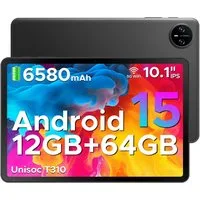 DOOGEE TAB A9 Tablet 10 Zoll, Android Tablet, 64GB ROM (TF 2TB), 5G WiFi Tablet (10.1", 64 GB, Android 15, Wifi, Android 15, 12(3+9)GB RAM, 8MP Kamera, GMS, Bluetooth 5.0, Face ID)