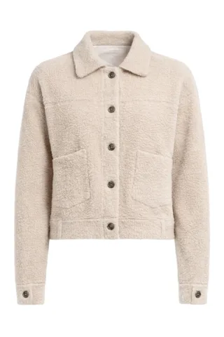 Rino & Pelle - Jacke in Woll-Optik beige - Gr. - S