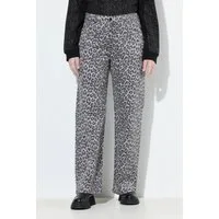Ulla Popken Regular-fit-Jeans Jeans Mary Leomuster Fransensaum Stretchtwill