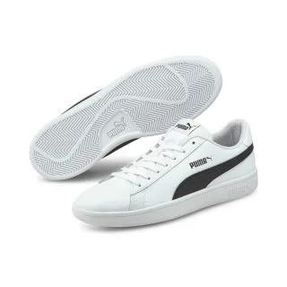 PUMA Sneaker "SMASH V2 L" atmungsaktives Obermaterial aus Leder und Synthetik, Schnürung