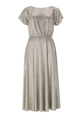 SWING - Cocktailkleid aus schimmerndem Jersey gold - Gr. - 40