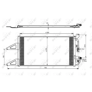 NRF Klimakondensator Fiat Punto Lancia Y 35489