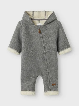 NAME IT - NBNMILY SUIT2 light grey melange - Gr. - 74/80