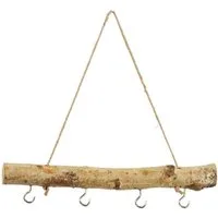Meinposten Fensterdekoration Dekozweig Holz 4 Haken Fensterhänger braun natur Landhaus Dekoast 30cm
