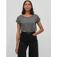 Vila Rundhalsshirt VIDREAMERS NEW PURE T-SHIRT/SU-NOOS Baumwollmischung, regular fit
