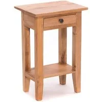 DESIGN DELIGHTS Beistelltisch Telefontisch PLANTA, 52x34cm(HxB) Nachtschrank aus Holz mit Schublade