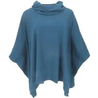 Guru-Shop Longsleeve Ponchoshirt mit Schalkragen, Plus size Shirt.. alternative Bekleidung