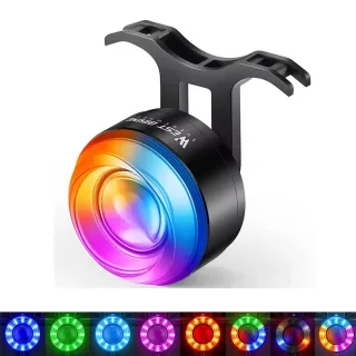 WEST BIKING Smart Brake Sensing Bike Taillight 400mAh Battery 8 Lighting Modes Waterproof Type-C Rechargeable Vibration