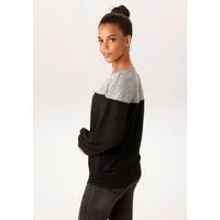 Aniston CASUAL Sweatshirt mit asymmetrischem Farbeinsatz