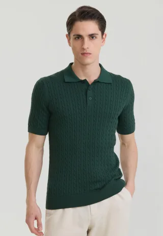 Polo Shirt Kurzarm Polo Shirt Kurzarm Mit Zopfmuster