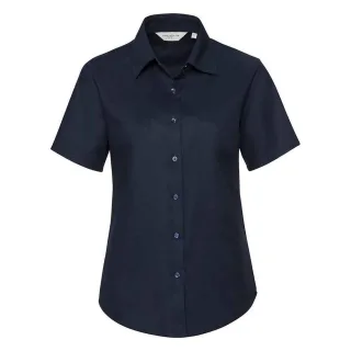 Russell Collection - Hemd für Damen kurzärmlig (Leuchtend Navy-Blau)